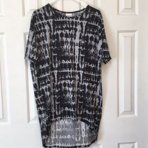 Lularoe Irma Black and Grey